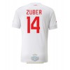 Maglia ufficiale Svizzera Steven Zuber 14 Trasferta Mondiali 2022 per Uomo